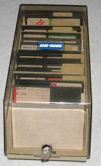 Diskettenbox mit Programm für den Amstrad CPC