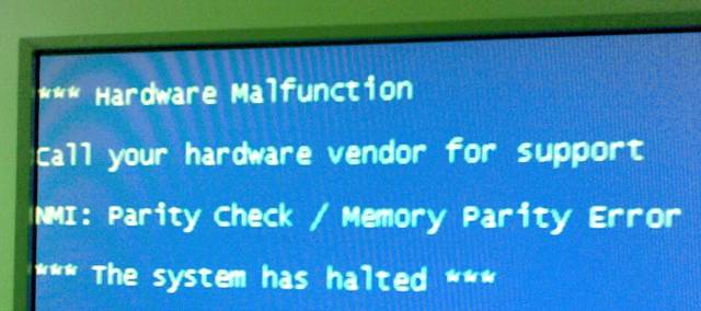 Memory Parity Check Bluescreen unter Windows XP