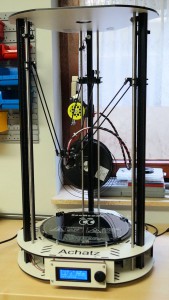 Fertig aufgebauter Achatz easyDelta 3D Drucker